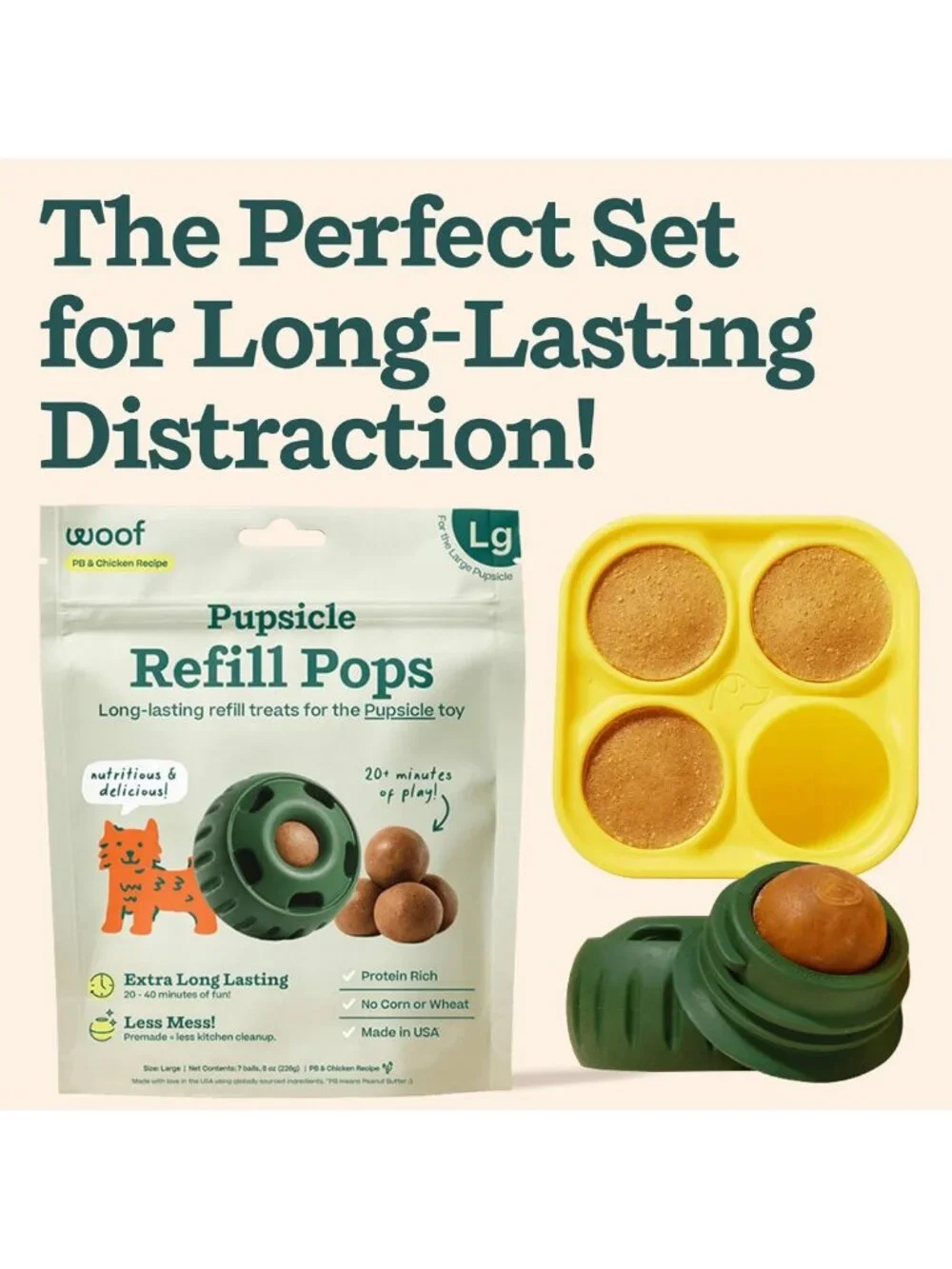Ultimate Dog Treat Toy Starter Pack for Large Dogs 25-75 lbs - Fun & Durable!